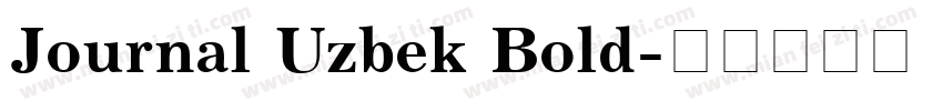 Journal Uzbek Bold字体转换